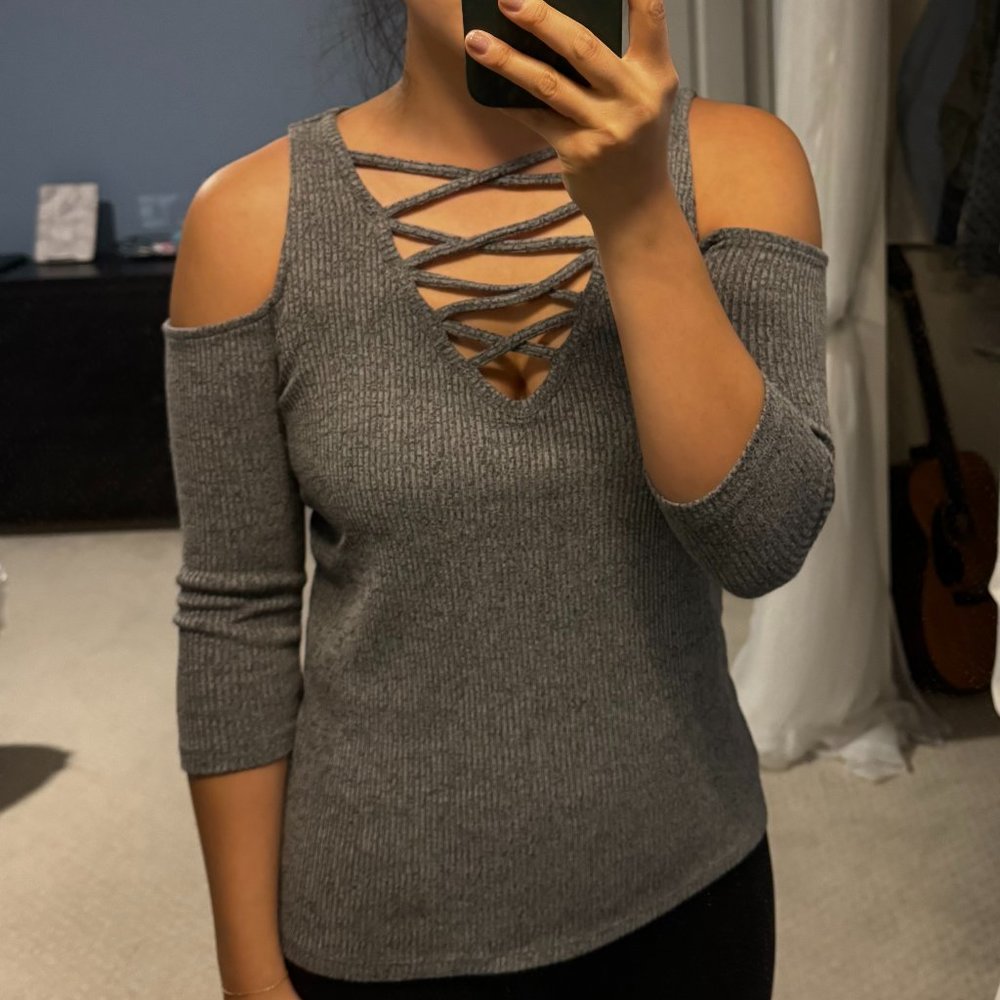Sexy grey sweater